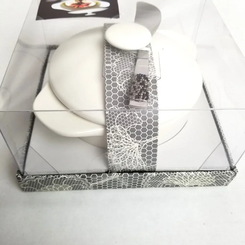 Wild Eye Designs Brie Cheese Baker Set 2 Piece White Ceramic NEW Kitchen Gift